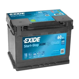 027AGM) EXIDE Micro-Hybrid - AGM 12V 60AH – Midland Battery Centre