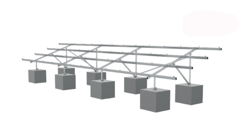 Clenergy 8/8 16 Panel Ground Mounting System 405W/445W