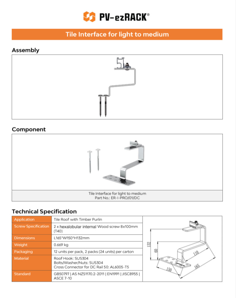 Tile Roof Brackets