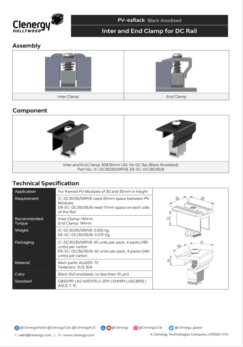 Inter Clamp 30-45MM