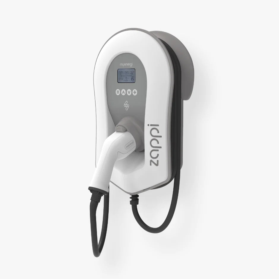 Eco-smart EV Charge Point 22kW 3PH Type 2 Tethered White with Tamper Kit